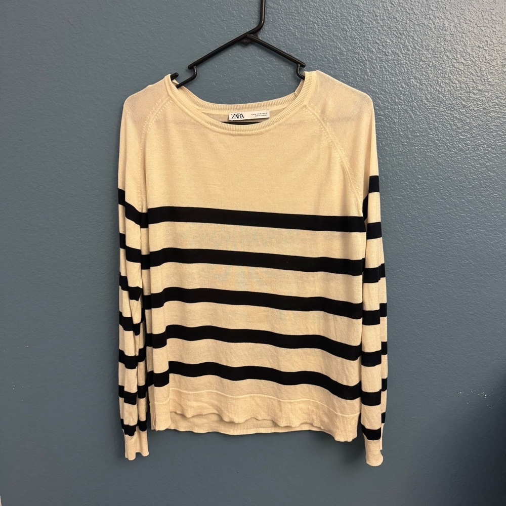 Zara Cream Knit Top